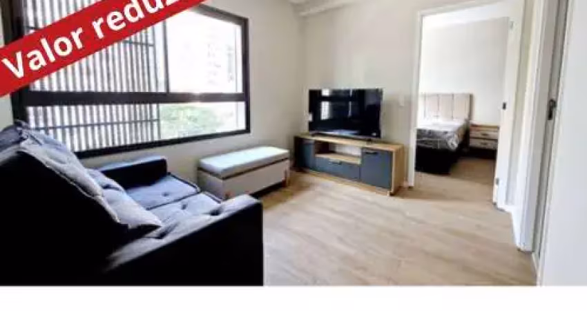 Versátil apartamento tipo para venda em brooklin com 1 quarto, 39m²