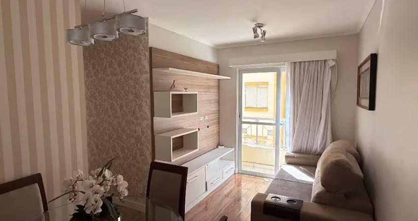 Apartamento mobiliado no condomínio residencial campo limpo