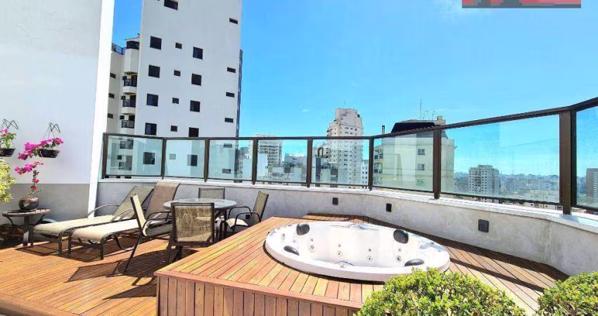 Cobertura de 310m², 4 suítes, 4 vgs, Rua Edson, 1070 - Campo Belo, Ed. Las Palmas