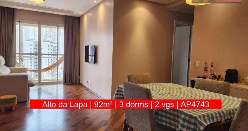 Apartamento Av. Diogenes Ribeiro de Lima, 2991 - Alto da Lapa, 92m², Reserva  Vila Lobos