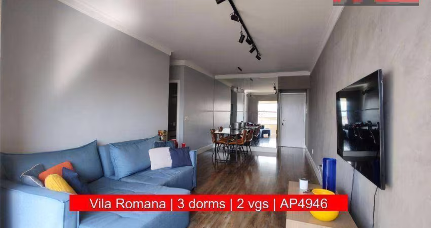Apartamento R. Coriolano, 1474 - Vila Romana, 3 dorms, 87m², Palazzo Giardino