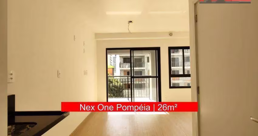 Studio nr nex one - r. min. ferreira alves, 303 - pompeia, 26m²