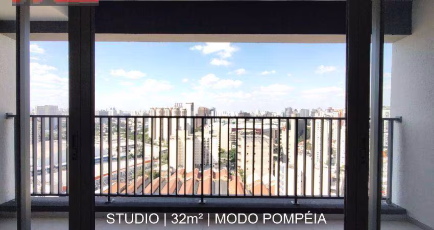 Studio novo no Modo Pompéia, R. Venâncio Aires, 930 - Pompeia, 31m²
