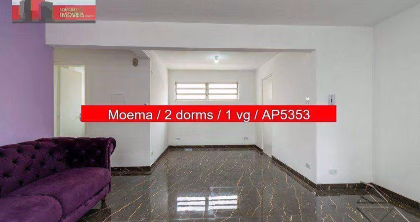 Apartamento Av. Moema, 291 - Planalto Paulista, 2 quartos, 1 vaga, 73m², Ed. Dona Mariana