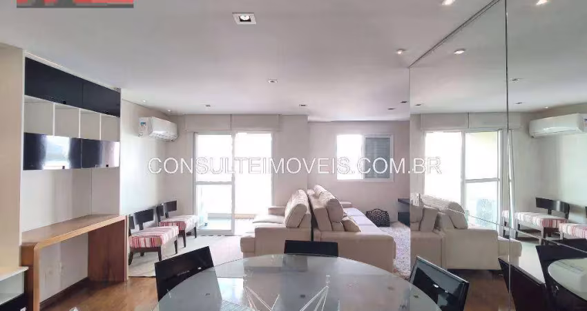 Alugo apartamento R. Bárbara Heliodora, 321 - Vila Romana, 82m², 2 vagas, Ed. Heliodora