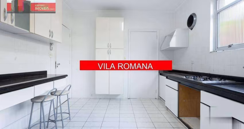 Apartamento R. Fábia, 500 - Vila Romana, 120m², 3 dorms, 2 vagas, Ed. Márcia