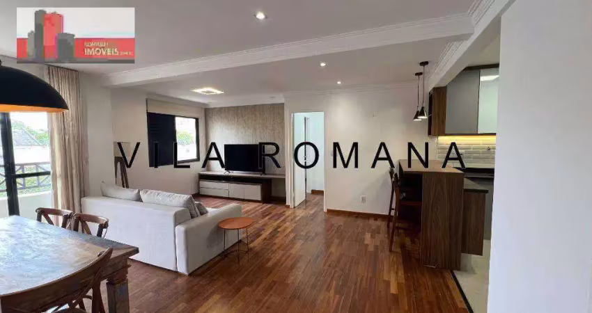 Locação, rua fabia, 264 - vila romana, 89m², 2 suítes, 2 vagas, via apia