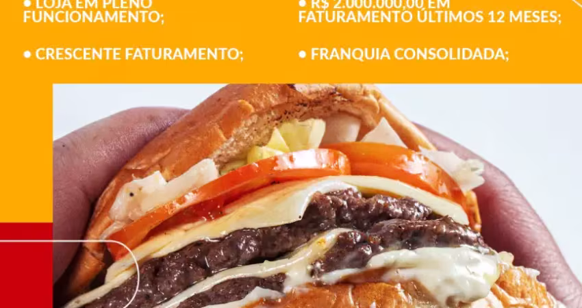 Fast food franquia - á venda - loja nova - pleno funcionamento - maringá/pr