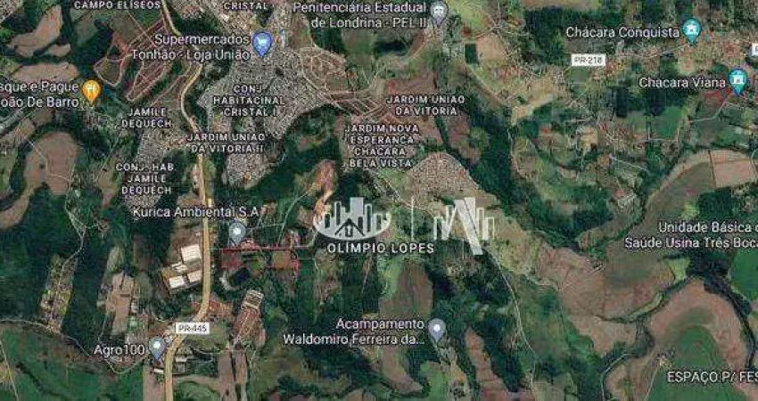 Sítio à venda, 114950 m² por r$ 9.000.000,00 - zona rural - londrina/pr