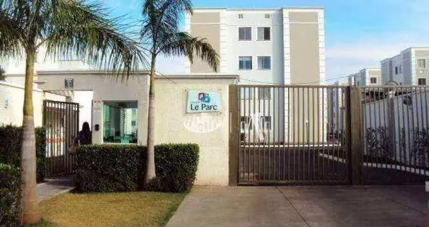 Apartamento com 2 dormitórios à venda, 46 m² por r$ 180.000 - edifício spazio le parc  - jardim jockey club - londrina/pr