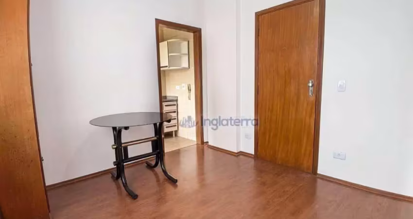 Apartamento no edif. firenze com 1 quarto para alugar, 32 m² por r$ 1.385/mês - centro - londrina/pr