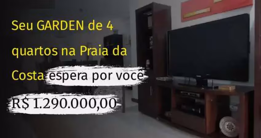 4 quartos gardem  na quadra do mar na praia da costa