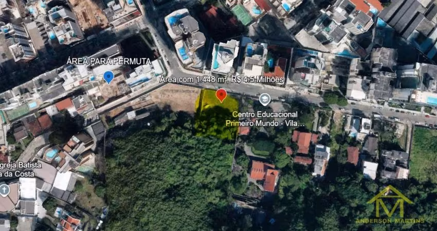 Terreno  com 1448 m²  a venda na Praia da Costa