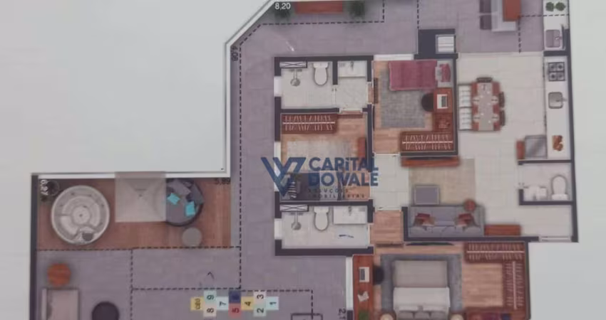 Apartamento à venda, 141 m² por R$ 1.330.000,00 - Jardim Satélite - São José dos Campos/SP