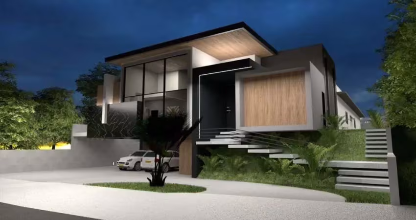 Sobrado com 4 dormitórios à venda, 480 m² por r$ 5.500.000,00 - condomínio reserva do paratehy - são josé dos campos/sp