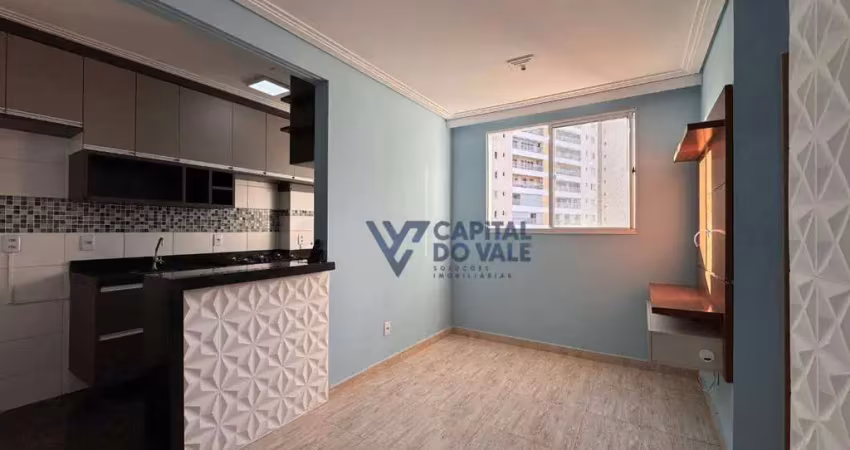 Apartamento com 2 dormitórios, 47 m² - venda por r$ 360.000,00 ou aluguel por r$ 2.600,00/mês - jardim das indústrias - são josé dos campos/sp