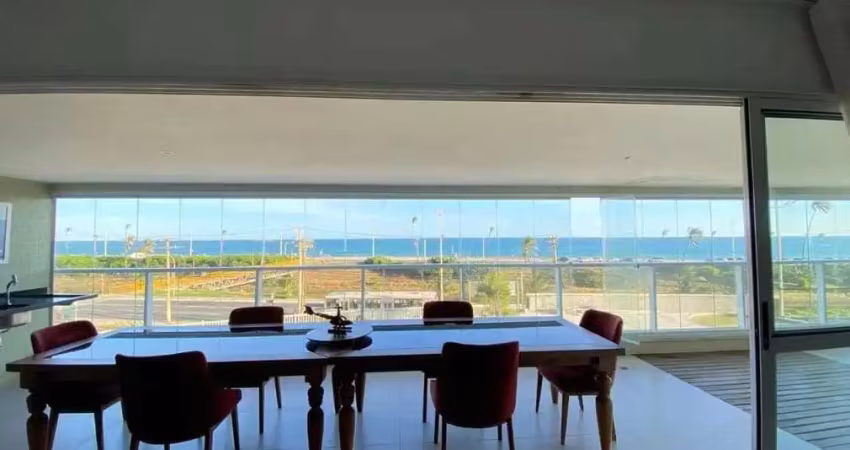 Premiere jaguaribe, 150m², 3 suítes, vista mar, mobiliado, 2 vagas