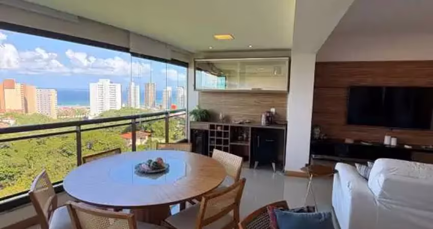 Belavista patamares, 116m², 3 quartos, vista mar, mobiliado, 2 vagas