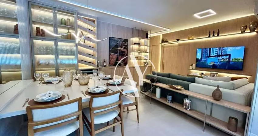 Apartamento com 3 dormitórios à venda, 124 m² por r$ 1.648.000,00 - parque prado - campinas/sp