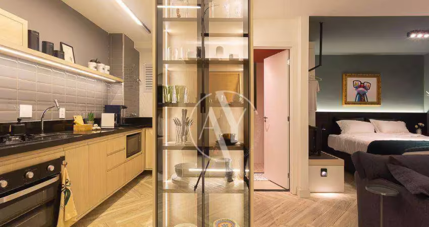 Apartamento com 1 dormitório à venda, 42 m² por r$ 615.000,00 - vila itapura - campinas/sp