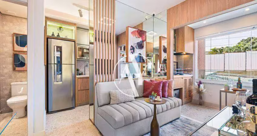 Apartamento com 1 quarto à venda, 47m² por r$ 605.000 - chácara da barra - campinas/sp