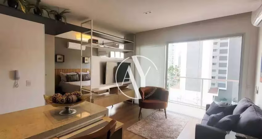 Apartamento, 38 m² - venda por r$ 700.000,00 ou aluguel por r$ 5.347,63/mês - cambuí - campinas/sp