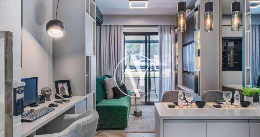 Apartamento com 1 dormitório à venda, 46 m² por r$ 529.990,00 - bosque - campinas/sp