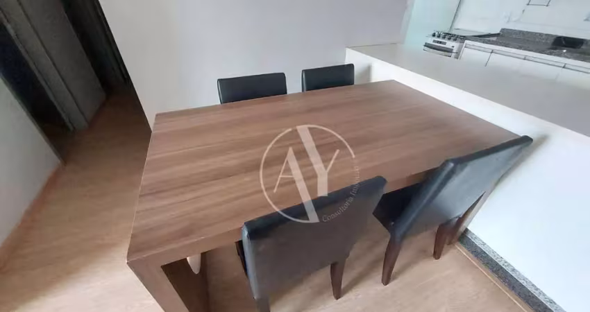 Apartamento mobiliado com 3 quartos e 3 vagas, 66 m² - venda por r$ 750.000 ou aluguel por r$ 5.489/mês - mansões santo antônio - campinas/sp