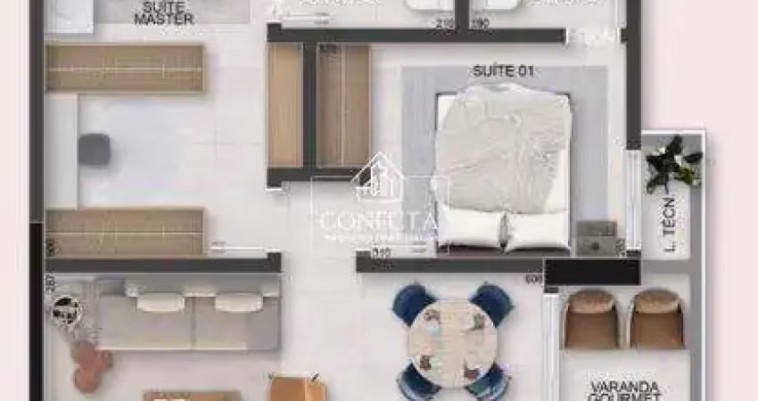 Apartamento com 2 quartos à venda no Santa Mônica, Uberlândia 
