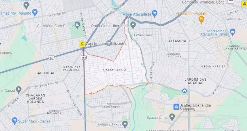 Terreno para venda 1.000m² - por r$ 1.200.000,00 no bairro cidade jardim - uberlândia/mg