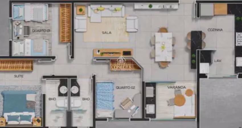 Apartamento com 3 quartos à venda no Tubalina, Uberlândia 