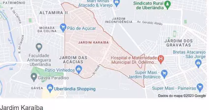 Terreno para venda aproximado 574m² - por r$ 650.000,00 no bairro karaíba uberlândia/mg