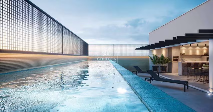 Studio de alto padrão, 1 quarto, varanda gourmet, 34m² - santa maria!
