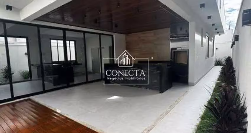 Casa a venda no condomínio splendido com 152 m² de construção, 3 quartos todos suítes com closet, lavabo , escritório, area gourmet com churrasqueira