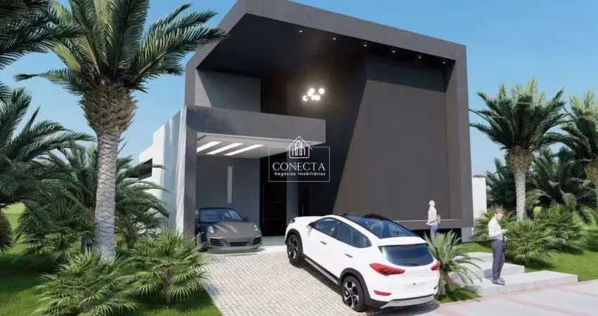 Casa térrea com 4 suítes no condomínio splendido , 216 m² de construção. opção de personalização do acabamento, churrasqueira e piscina aquecida