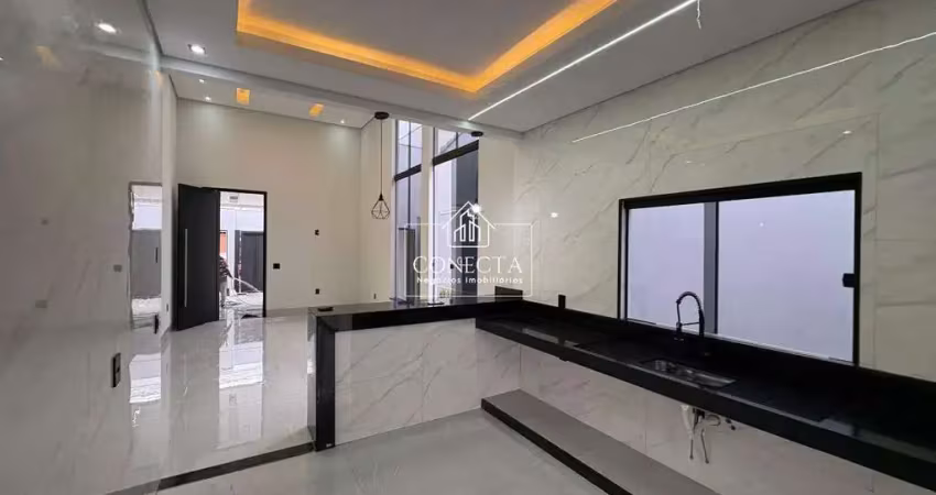Casa nova no bairro jardim botânico, com 170 m² de área construída, localizada próxima ao hospital municipal dispondo de 3 quartos, sendo 2 suítes
