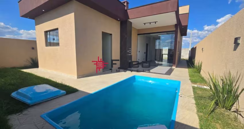 Casa térrea - Condomínio veredas dos campos - 03 dormitórios sendo 2 suítes - piscina - 134m²
