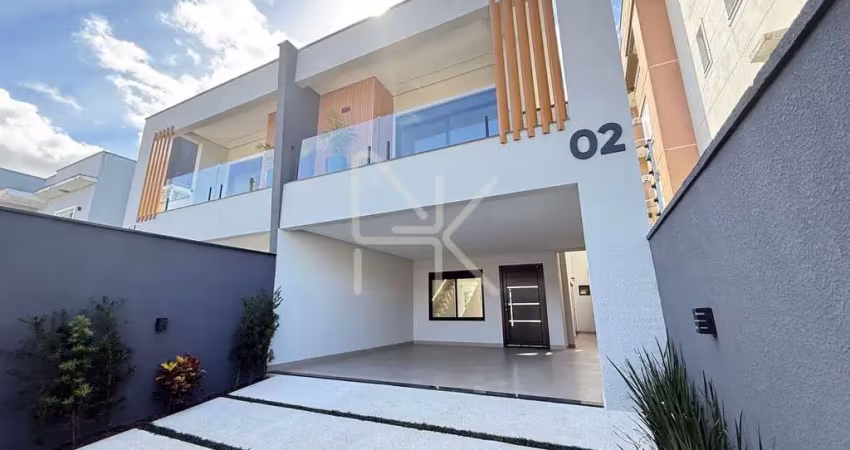 Sobrado geminado com 3 suítes, jacuzzi externa e 172m² – jardim sofia, joinville