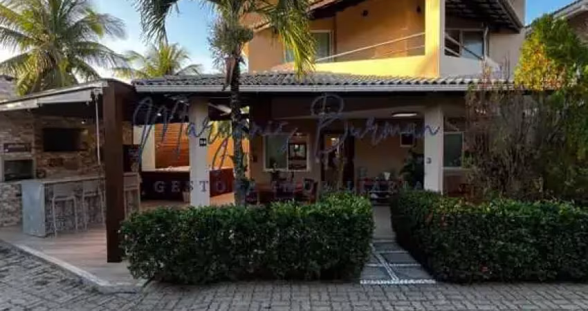 Casa em condomínio para venda em lauro de freitas, buraquinho, 3 dormitórios, 3 suítes, 4 banheiros, 2 vagas
