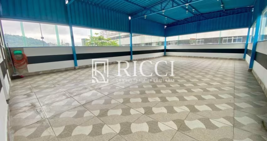 sala comercial no formato de salão de eventos em santos
