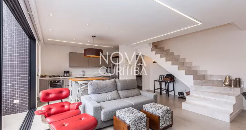 Apartamento duplex com 2 suítes à venda, 103 m² por r$ 1.395.000 - bigorrilho - curitiba/pr