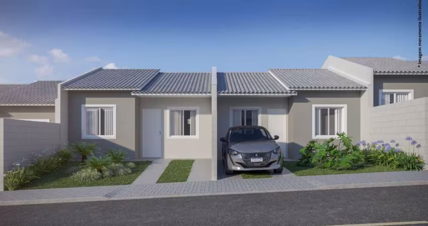 Casa com 2 dormitórios à venda, 42 m  por R  237.423,23 - Estados - Fazenda Rio Grande PR