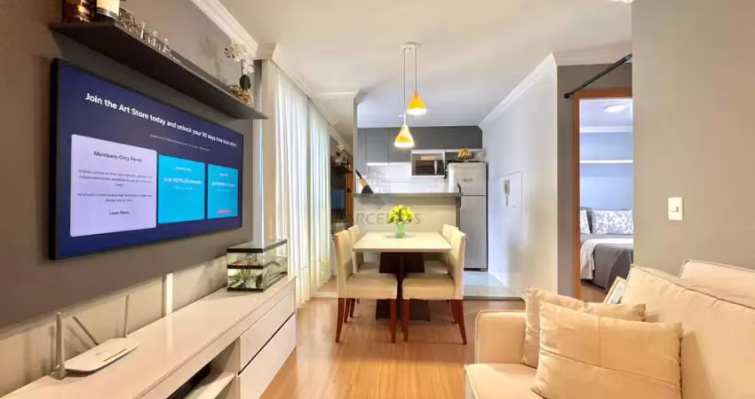 Apartamento à venda no centro de araucaria - pr , bairro iguaçu, decorado.