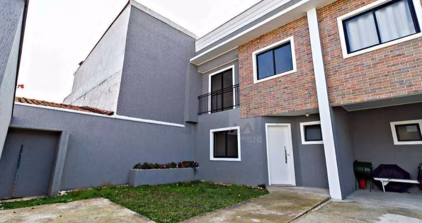 Sobrado em condominio fechado com 3 quatos para alugar, 87m² por r$ 3.000+taxas - xaxim - curitiba/pr