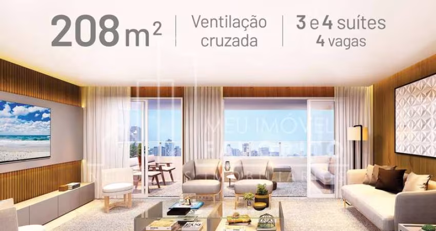 Apartamento Alto Padrão de 132m  a 208m , 3 e 4 suítes e 2 a 4 vagas, ao lado do Jardim Botanico