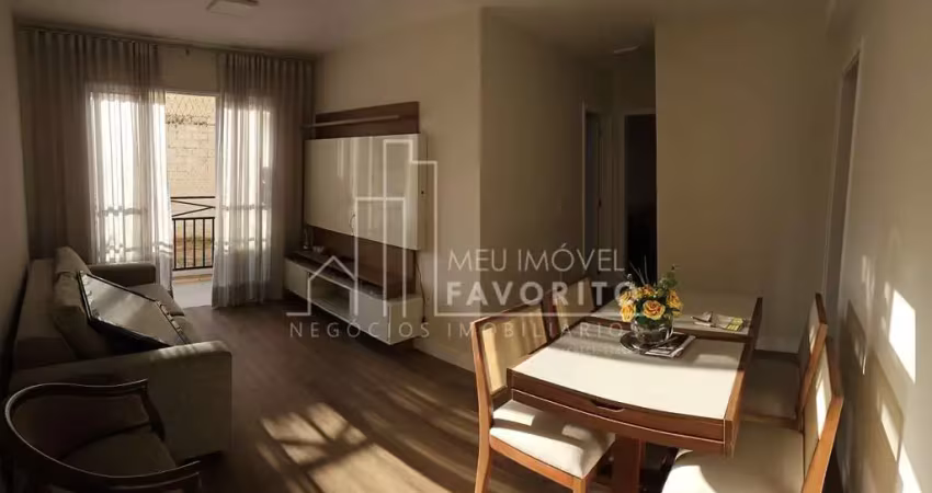 Aluga-se apartamento de 54m , com 2 dormitórios no residencial majestic, em jundiaí sp
