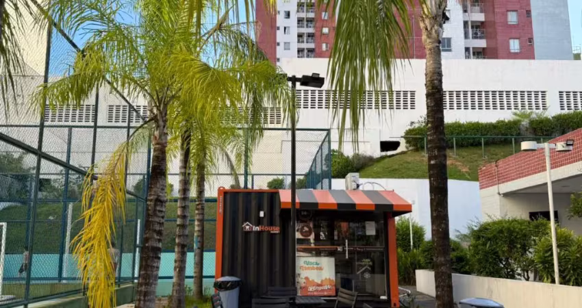 Cond riverside, 65m2, com 2 quartos sendo 1 suíte climatizada, armários na cozinha e nos quartos