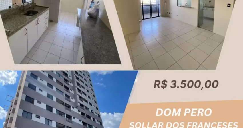 Dom pedro | 3 quartos (1 suíte + 2 semi) | 82m² | climatizado