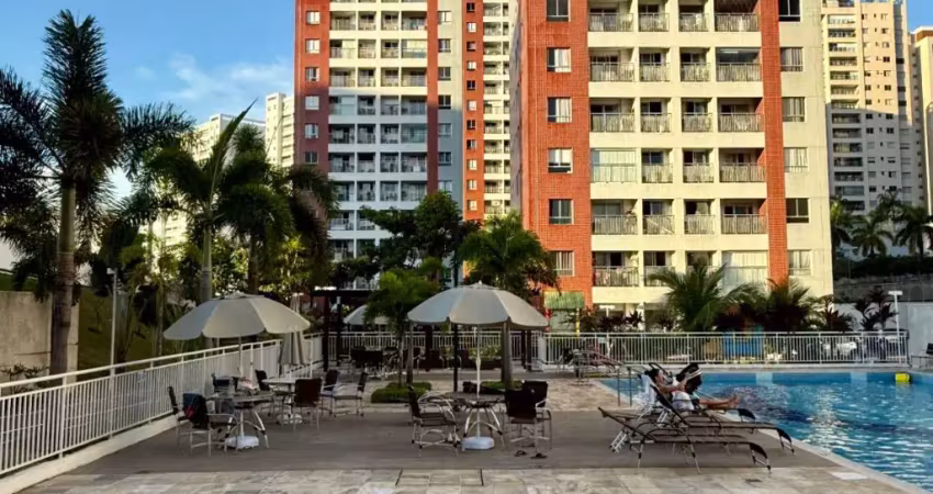 Cond riverside, 65m2, com 2 quartos sendo 1 suíte climatizada, armários na cozinha e nos quartos
