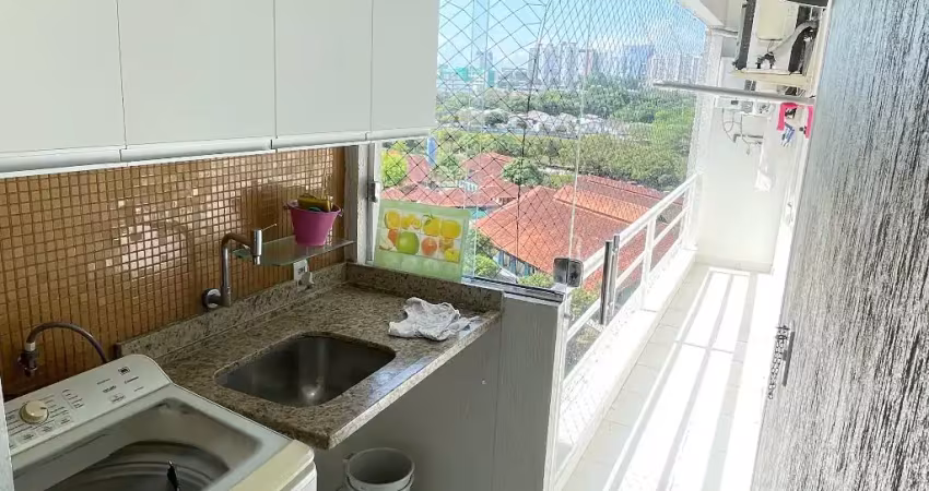 Nossa senhora das graças. cond. di cavalvante, alugo apato mobiliado com 130m2, 3 suites andar alto.